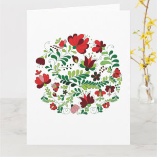 Anpassad Personlig Namn Blommig Design Kort
