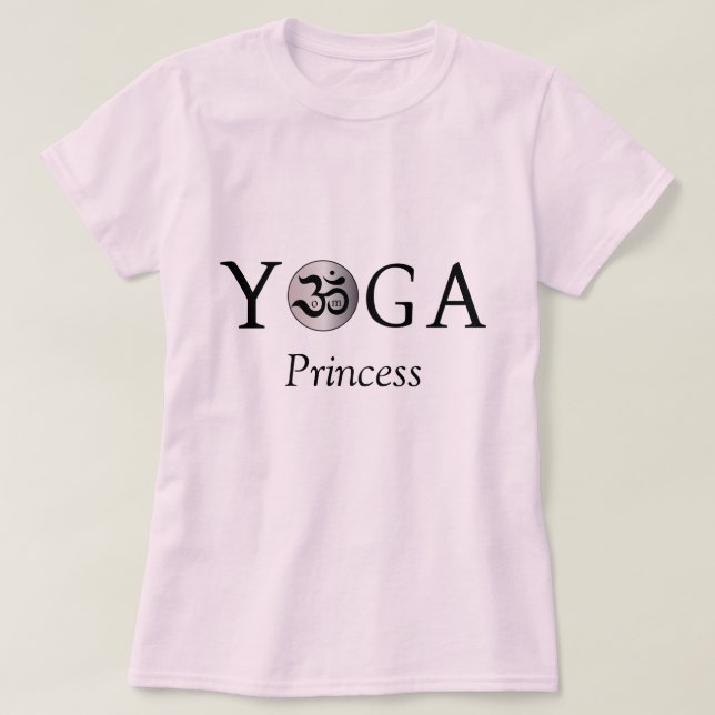 Anpassad Personlig om yoga princess T shirt (Design framsida)