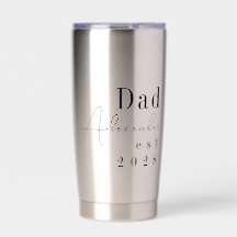 Anpassad Personlig Pappa Minimal Svart Typografi