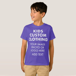 Anpassad personlig POJKENS T-SHIRT - LILA