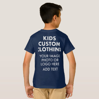 Anpassad personlig POJKENS T-SHIRT - MARINBLÅ
