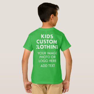 Anpassad personlig POJKENS T-SHIRT - SHAMROCK GRÖN