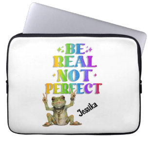 Anpassad personlig positiv boho groda Hippie Laptop Fodral