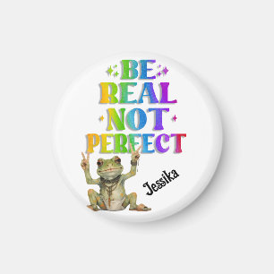 Anpassad personlig positiv boho groda Hippie Magnet