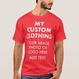 Anpassad personlig RÖD HERRE T-SHIRT