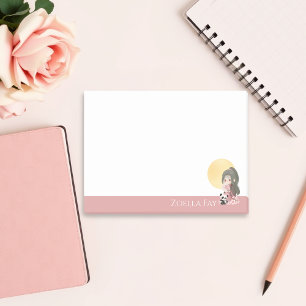 Anpassad Personlig Söt Kawaii Anime Post-it Block