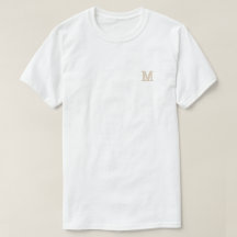 Anpassad personlig T-shirt med initial