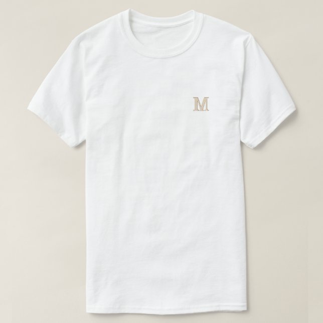 Anpassad personlig T-shirt med initial  (Design framsida)