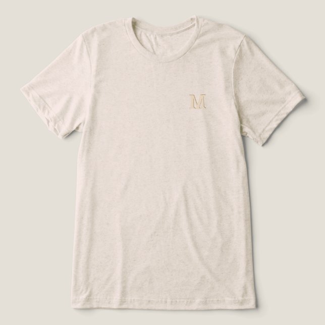 Anpassad personlig T-shirt med initial (Design Framsida)