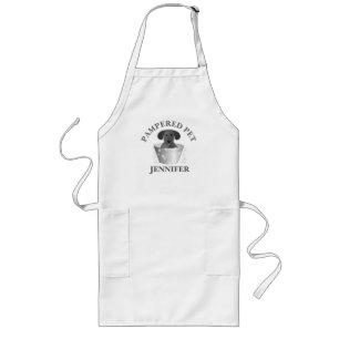 Anpassad Pet Groomer Apron Långt Förkläde