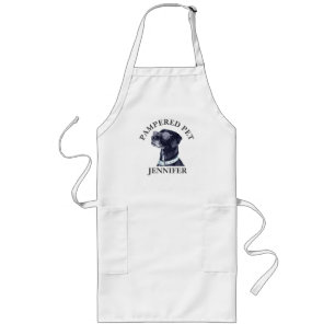 Anpassad Pet Groomer Apron Långt Förkläde