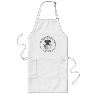 Anpassad Pet Groomer Apron Långt Förkläde