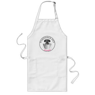 Anpassad Pet Groomer Apron Långt Förkläde