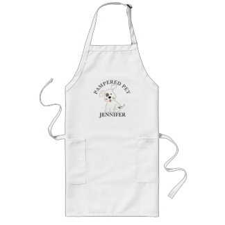 Anpassad Pet Groomer Apron Långt Förkläde
