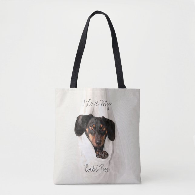 Anpassad Pet Hund Cat Tote Bag Tygkasse (Framsida)