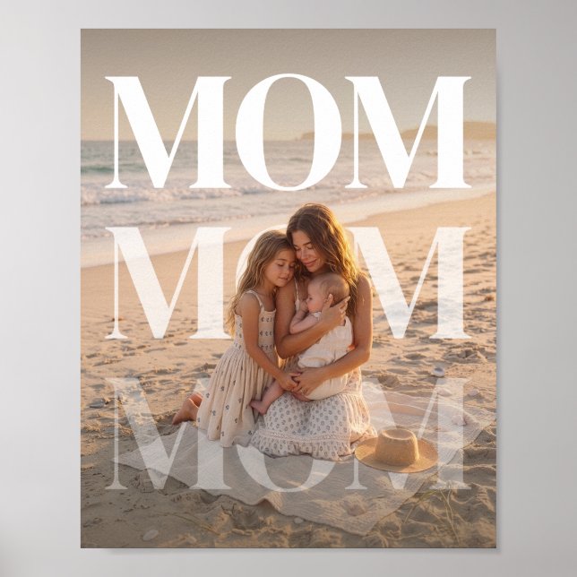 Anpassad PhotoPop Mamma Poster (Framsidan)