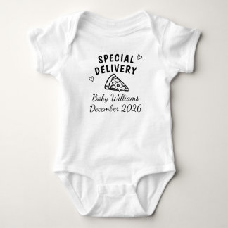 Anpassad Pizzaspecial Leverans Graviditetsavslöjan T Shirt