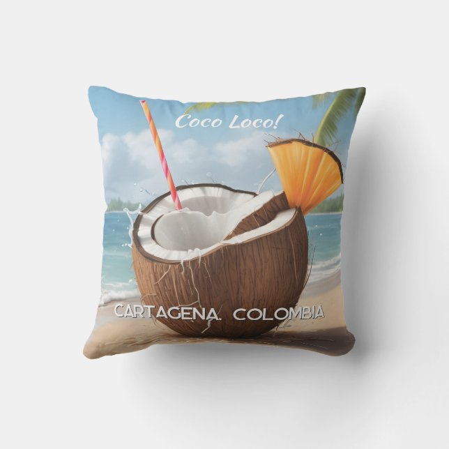 Anpassad plats Coco Loco Kudde (Baksida)