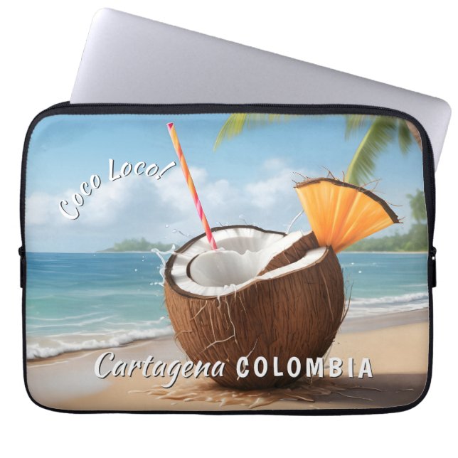 Anpassad plats Coco Loco Laptop Fodral (Framsidan)