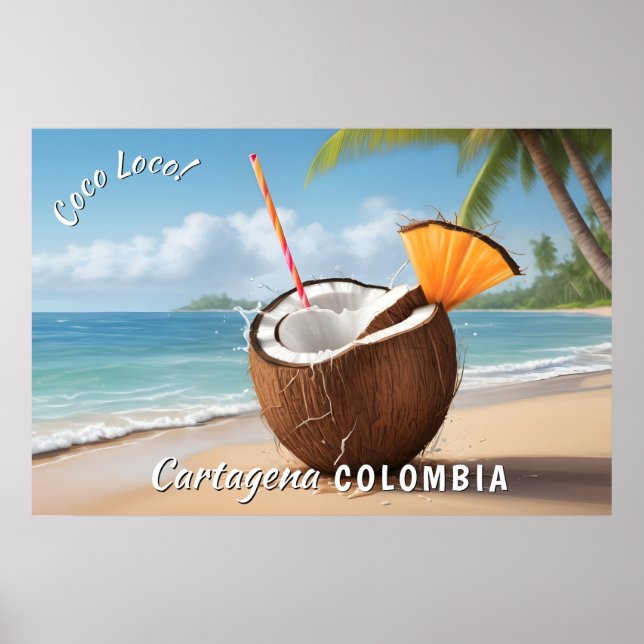 Anpassad plats Coco Loco Poster (Framsidan)