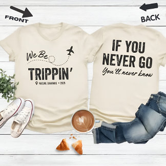 Anpassad Plats Semester Tjejresa Familj T-Shirt