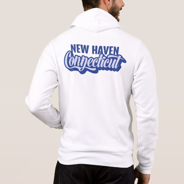 Anpassad plats & text Connecticut T Shirt (Baksida)