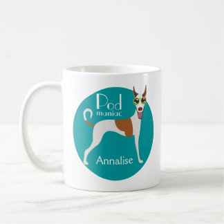 Anpassad Podenco Hund Sunglasses Roligt Coffee Mug Kaffemugg