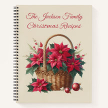 Anpassad Poinsettia Julreceptbok