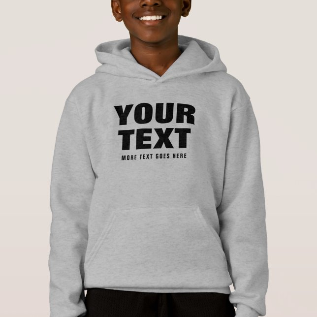 Anpassad pojke mode stor typsnittsmall t shirt (Framsida)