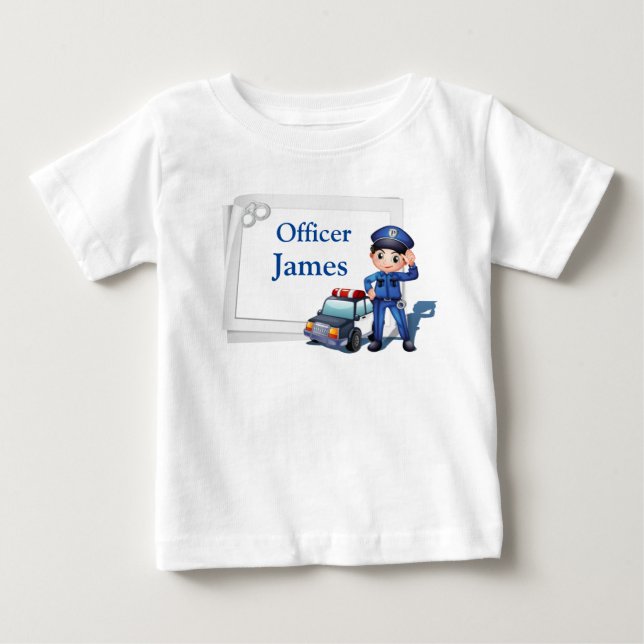 Anpassad polisman  t shirt (Framsida)