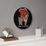 Anpassad Pop Art Par Väggur - 2 Namn<br><div class="desc">Anpassad Pop Art Par Väggur - 2 Namn.
O.M design</div>