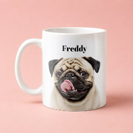Anpassad porträtt av husdjur | Ladda upp foto + te Kaffemugg