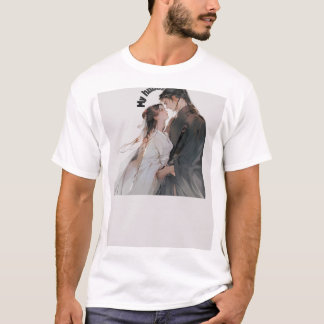 Anpassad Porträtt T-Shirt för Par | Personlig