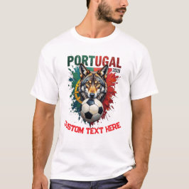Anpassad Portugals nationella fotbollslag supporte T Shirt