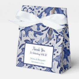 Anpassad portugisiska Tiles Azulejo-Blommigt Presentaskar