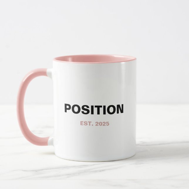 ANPASSAD POSITION Grundad ÅR – Ny Roll Mugg (Vänster)