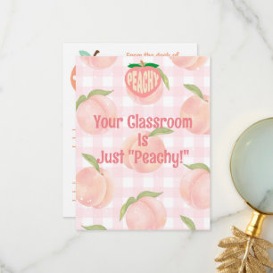 Anpassad positiv återkoppling från rektor vid klas tack kort