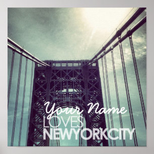 Anpassad Poster av Namn Kärlek New York City