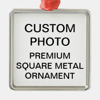 Anpassad Premium 2" Foto Julgransprydnad Metall