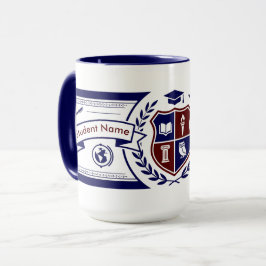 Anpassad Preppy Ivy League Akademisk Krest Sköld Mugg