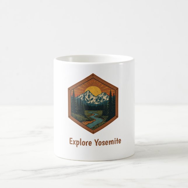 Anpassad present till friluftsvandrare kaffemugg (Center)