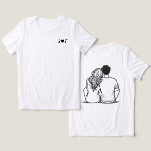 Anpassad present till par - Dam Tri-Blend T-shirt
