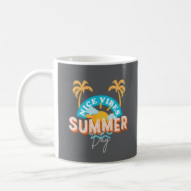 Anpassad presentkopp för semester – Vibrant Summer Kaffemugg (Vänster)