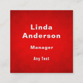 Anpassad professionell för QR-kod Fyrkantigt Visitkort