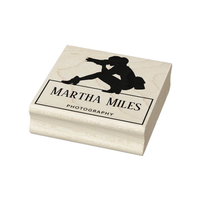 Anpassad professionell fotologotyp med namn stämpel (Stämpel)