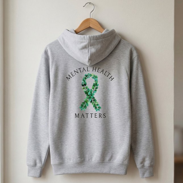 Anpassad Psykisk Hälsa Är Viktigt Botanisk Bakre T Hoodie (Skapare uppladdad)
