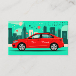 Anpassad QR-kod för biluthyrning professionell Visitkort