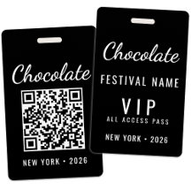 Anpassad QR-kod för chokladfestivalen VIP
