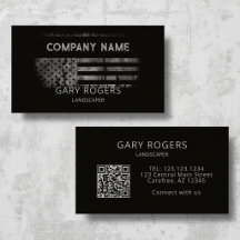 Anpassad QR-kod Landskapsarkitekt Amerikansk flagg