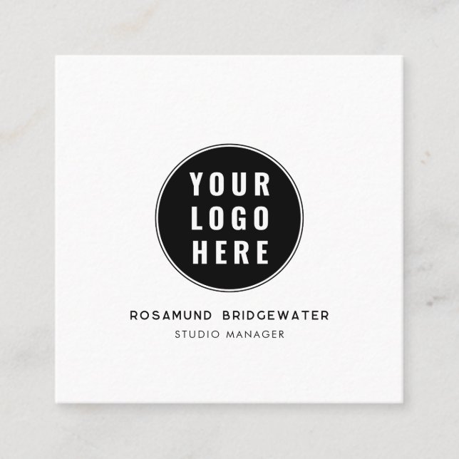 Anpassad QR-kod Modern Logotyp Minimalistisk (Framsida)